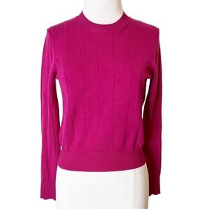 Rachel Comey Fuschia pink cropped sweater sz XS silk blend